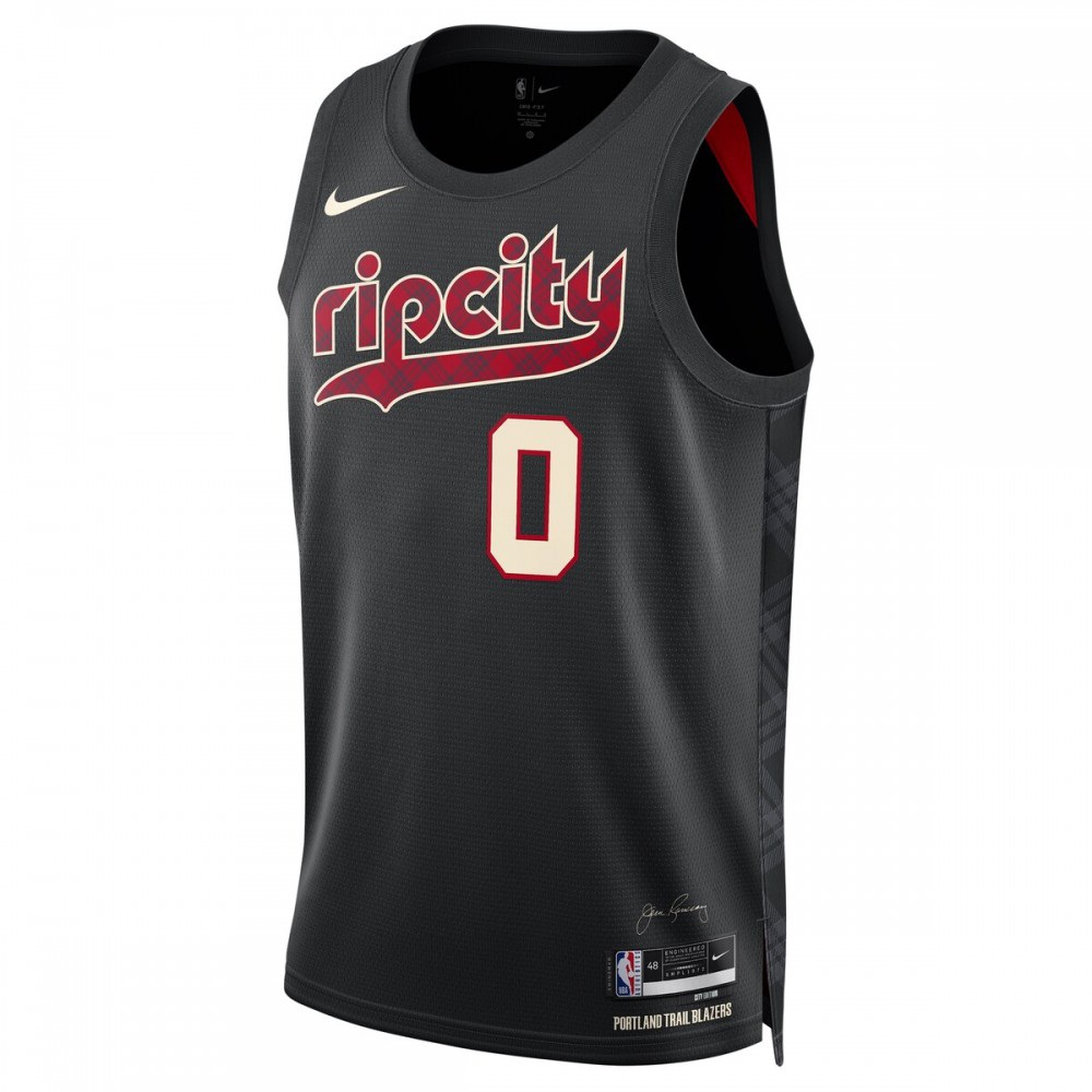 Damian Lillard Portland Trail Blazers Unisex 2023/24 Swingman Jersey - Black - City Edition-Pro Kit Vault | Brand New 26/27 Sports Jerseys